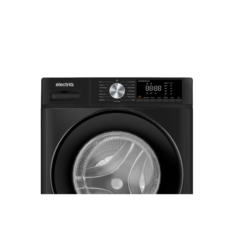 electriQ 8kg 1400rpm Washing Machine - Black