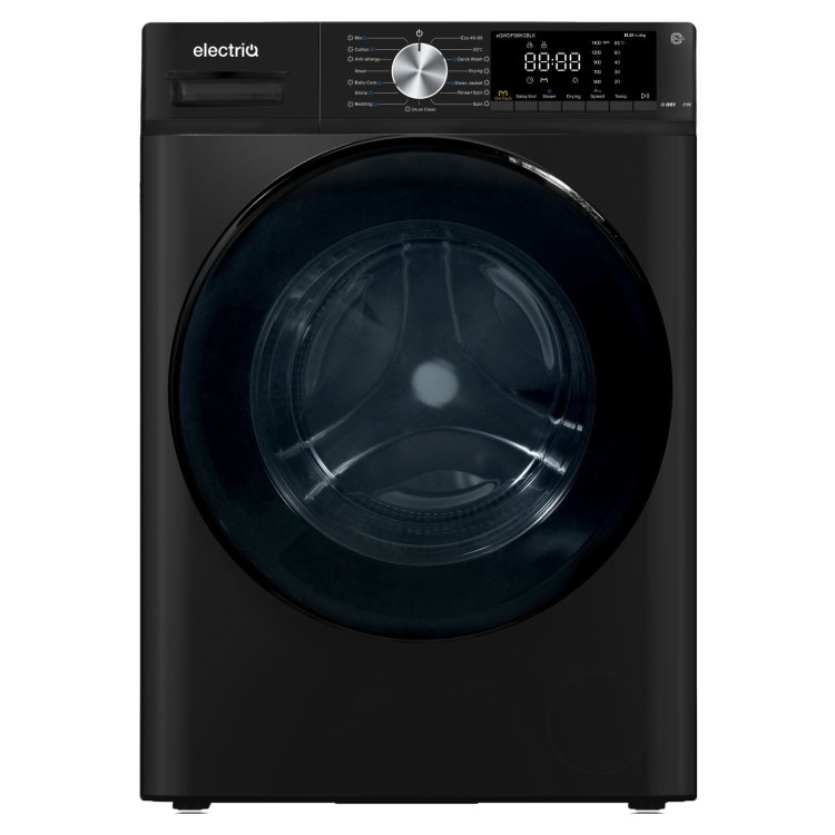 electriQ 8kg Wash 5kg Dry 1400rpm Washer Dryer - Black