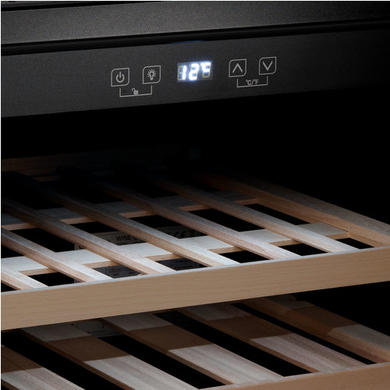 Refurbished electriQ eiQ45WINEBG In Column 28 Bottle  Wine Cooler Black