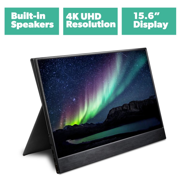 Refurbished electriQ eiQ-15UHDPM 15.6" IPS UHD 4K Portable Monitor