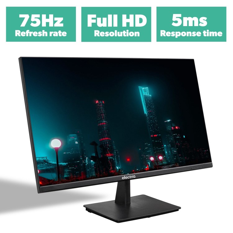 Refurbished electriQ-24FHD75IS 23.8" IPS FHD FreeSync Monitor