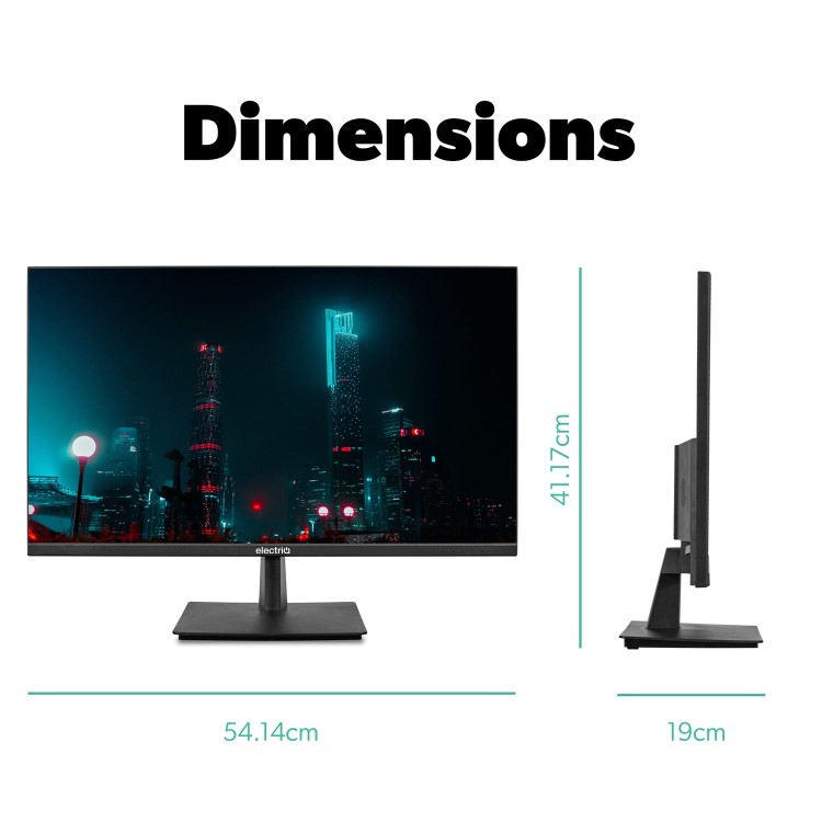 Refurbished electriQ-24FHD75IS 23.8" IPS FHD FreeSync Monitor