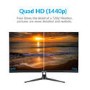 GRADE A3 - electriQ 27" IPS QHD 1440p 95Hz FreeSync HDR Monitor
