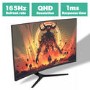 electriq 32" QHD HDR 165Hz FreeSync Curved Gaming Monitor
