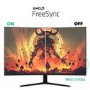 electriq 32" QHD HDR 165Hz FreeSync Curved Gaming Monitor