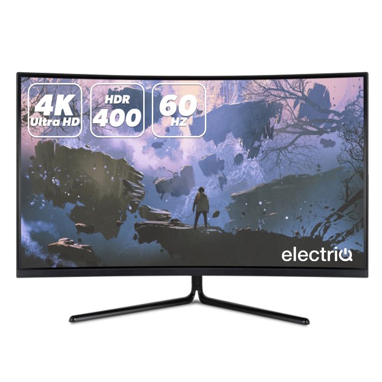 electriQ 32" 4K UHD HDR Curved Monitor
