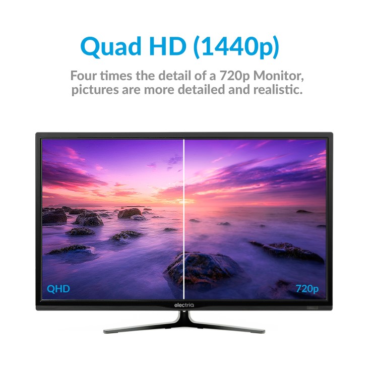electriQ 32" QHD FreeSync HDR Monitor 