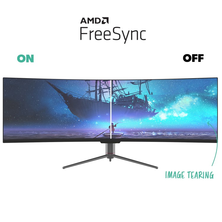 electriQ 43" Super UltraWide 120Hz Curved Monitor
