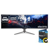 electriQ 49" QLED UWQHD 120Hz Super UltraWide Curved Monitor electriQ 49" QLED UWQHD 120Hz Super UltraWide Curved Monitor
