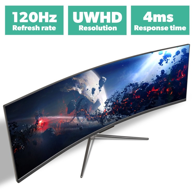 electriQ 49" QLED UWQHD 120Hz Super UltraWide Curved Monitor