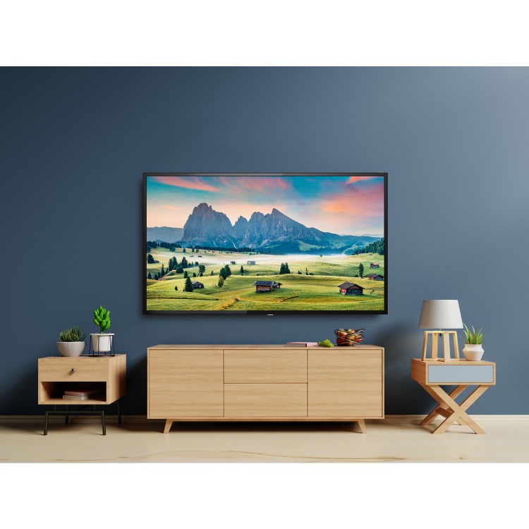 GRADE A3 - electriQ 55" 4K Ultra HD HDR LED Android Smart TV with Freeview HD