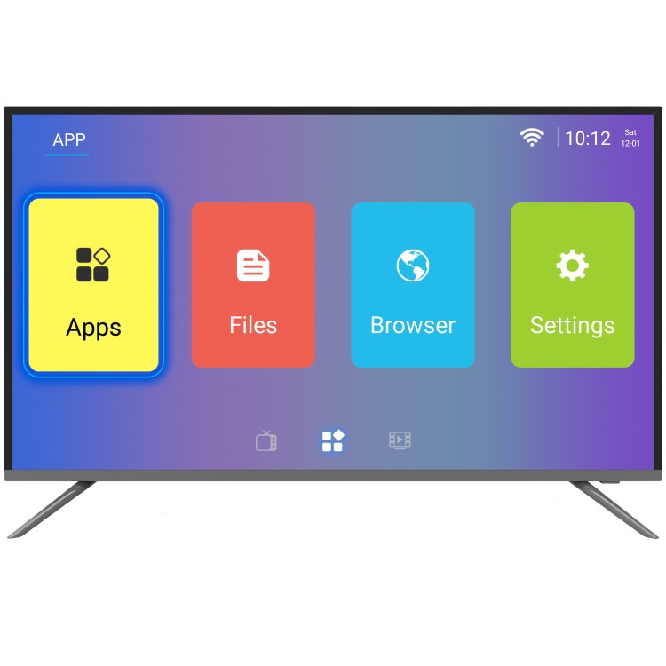 GRADE A3 - electriQ 65" 4K Ultra HD HDR LED Android Smart TV with Freeview HD