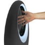 electriQ 24 Inch Bladeless Tower Fan with Mood Light - Black