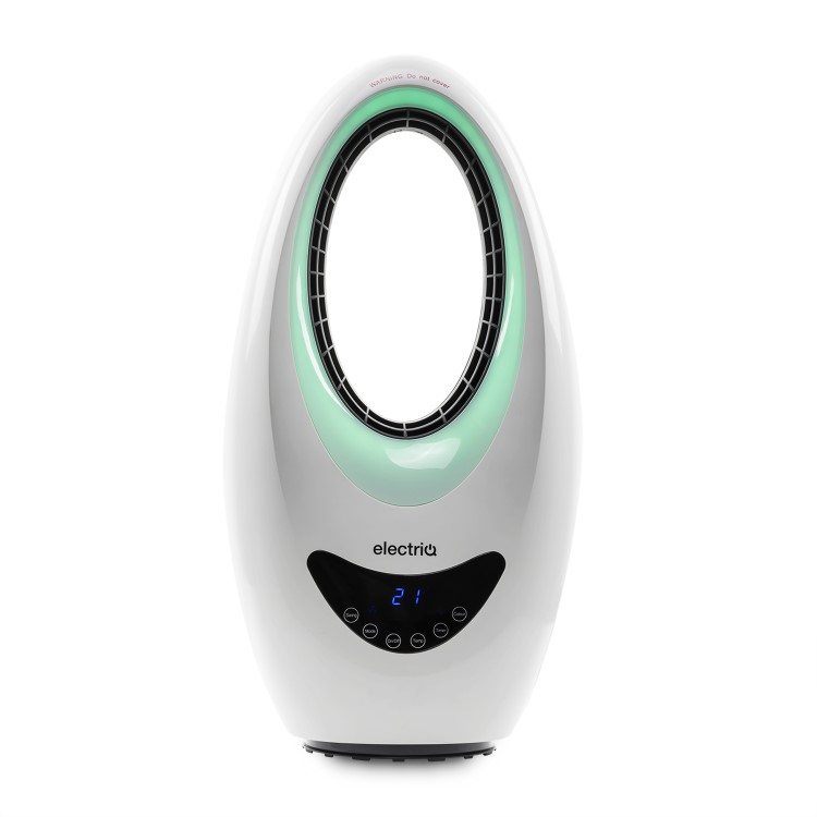 electriQ Bladeless Heater Fan 2kW with Optional Mood Light