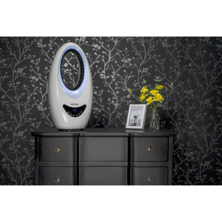 electriQ Bladeless Heater Fan 2kW with Optional Mood Light