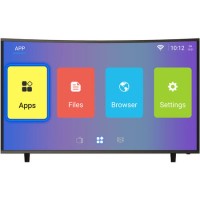 Ex Display - electriQ 49" Curved 4K Ultra HD Android Smart HDR LED TV with Freeview HD
