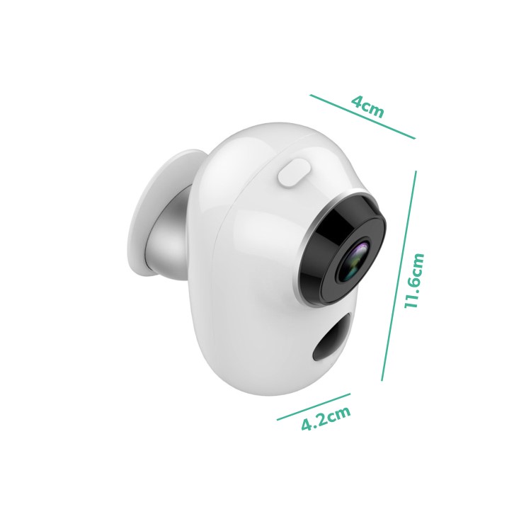 electriQ Full 1080p HD Outdoor Wireless Battery Camera with Mount