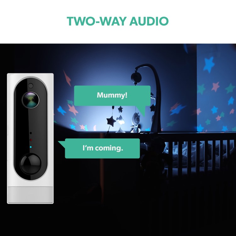 GRADE A2 - electriQ 720p HD Wireless Battery Camera with Mount