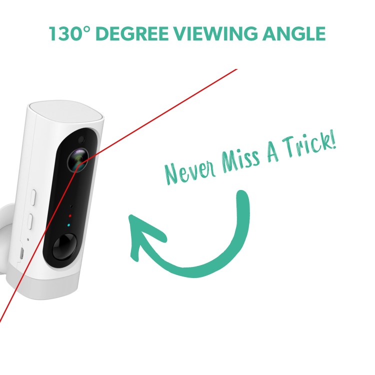 GRADE A2 - electriQ 720p HD Wireless Battery Camera with Mount