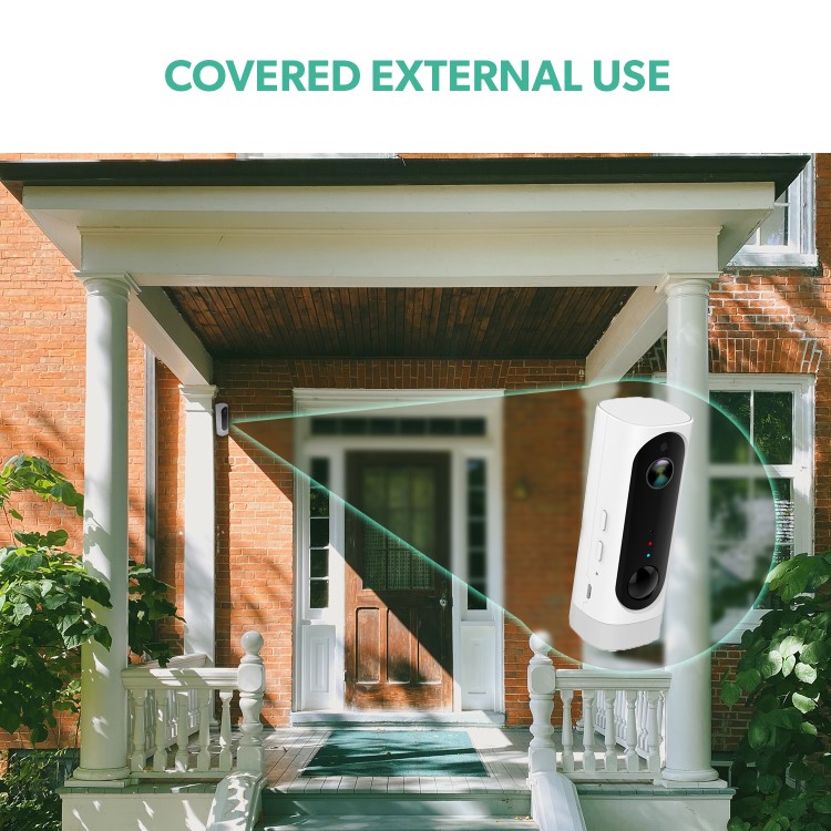 GRADE A2 - electriQ 720p HD Wireless Battery Camera with Mount
