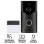 electriQ 1080p HD Wireless Video Doorbell Camera Gen 2 with Intercom & Chime - Black