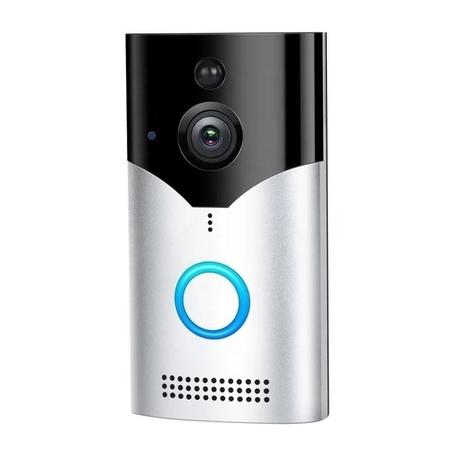 electriQ 720p HD Wireless Video Doorbell Camera Gen 1 with Intercom & Chime - Silver