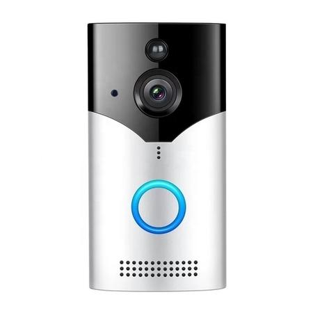 electriQ 720p HD Wireless Video Doorbell Camera Gen 1 with Intercom & Chime - Silver