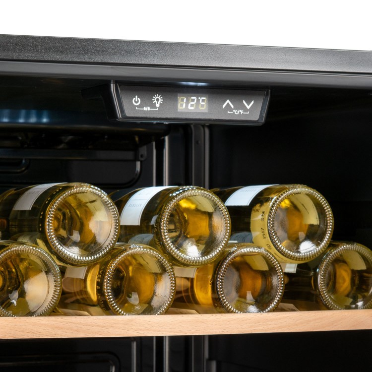Refurbished electriQ eiQ201WINESS Freestanding 86 Bottle Wine Cooler Stainless Steel