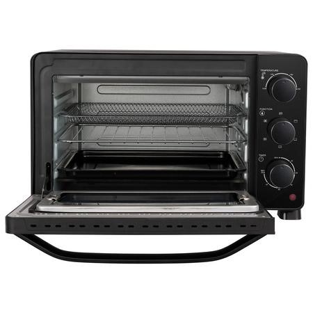 ZEDARO 9L Mini Oven 800W Small Electric Oven for Dorm Office 8 Cookies Pasta Small Toaster Oven with Bakeware Stainless Steel Mint Green Hap ZEDARO Electric Oven Mini, Table Top Cooker with Hob and Grill