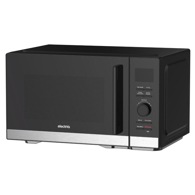 Refurbished electriQ eiQ26AIRMW 26L 900W Combination Microwave Oven & Air Fryer Black