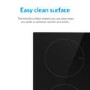 GRADE A1 - electriQ 30cm Domino Two Zone Induction Hob Black - Plug in and go ! 