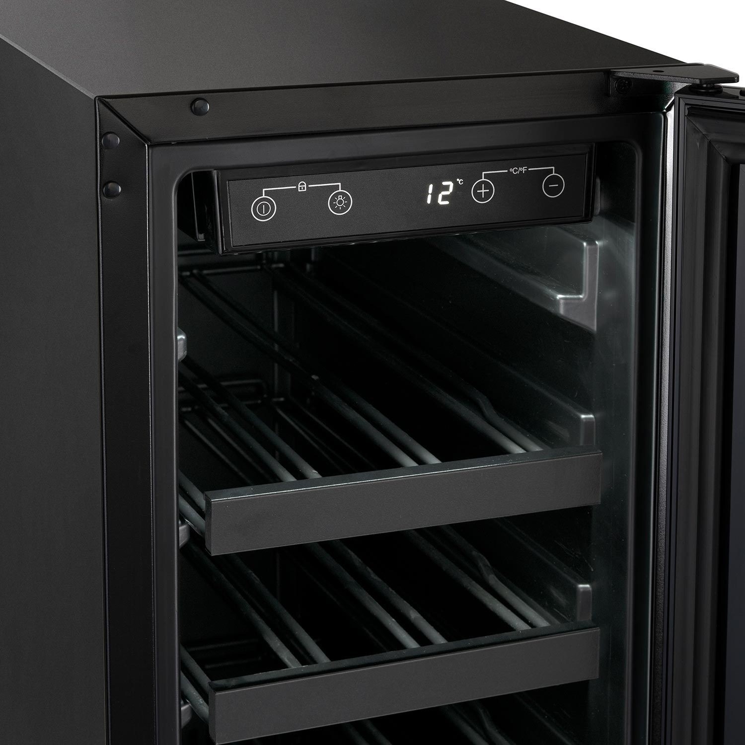 electriQ 18 Bottle Capacity 30cm Freestanding Under Counter Wine Cooler