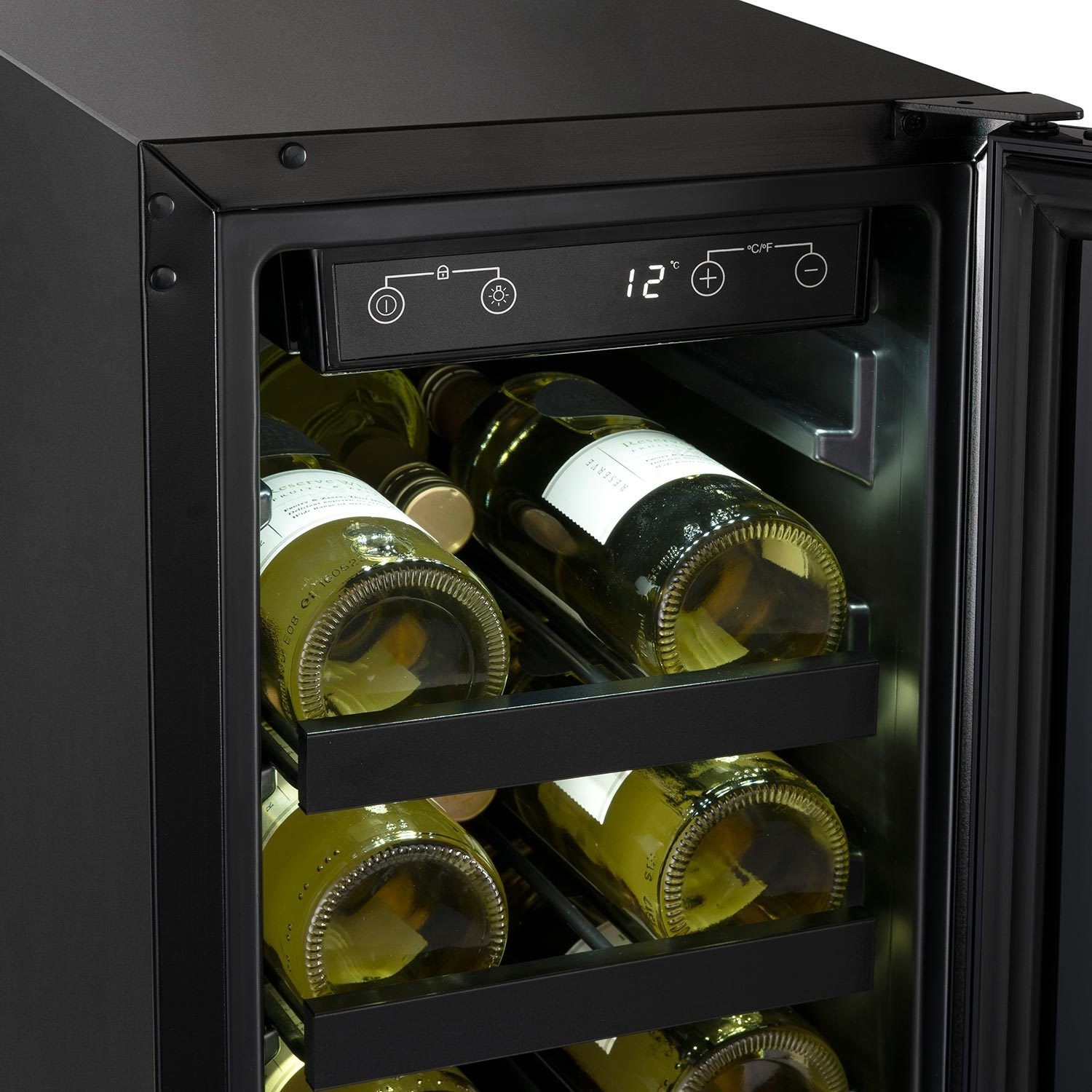 electriQ 18 Bottle Capacity 30cm Freestanding Under Counter Wine Cooler