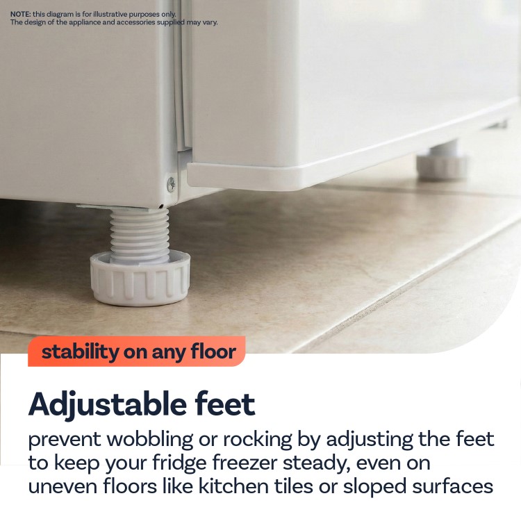 electriQ 157 Litre 70/30 Freestanding Fridge Freezer - White