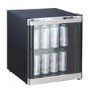 Refurbished electriQ eiQ48DFCHBLK 48 Litre Drinks Fridge Black with Chrome Strips