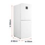 electriQ 153 Litre 50/50 Freestanding Fridge Freezer - Total No Frost