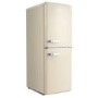 Refurbished electriQ eiQ50132RETROCTNF Freestanding 153 Litre 60/40 Retro Frost Free Fridge Freezer Cream 
