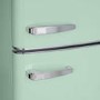 electriQ 153 Litre 60/40 Retro Freestanding Fridge Freezer - Mint Green Total No Frost