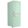 electriQ 153 Litre 60/40 Retro Freestanding Fridge Freezer - Mint Green Total No Frost