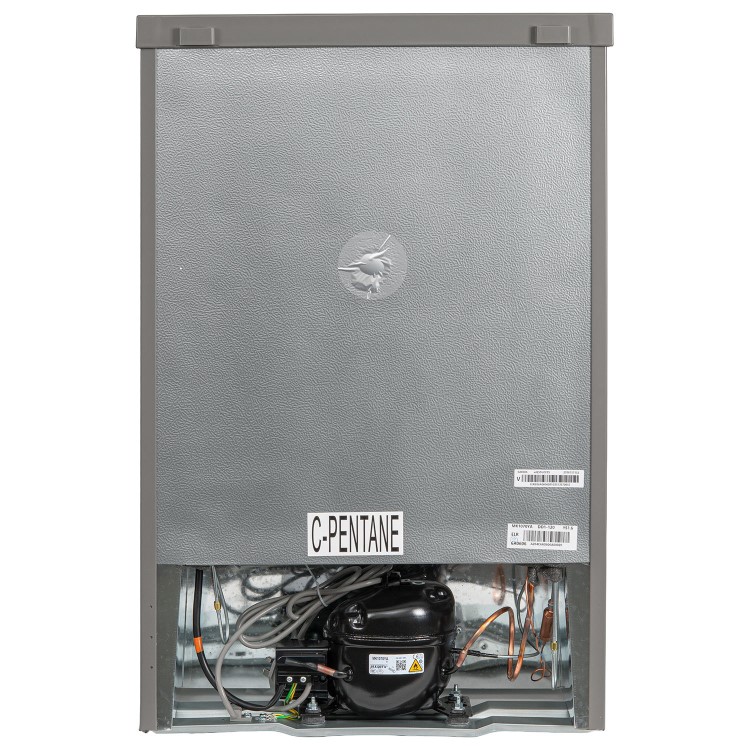 electriQ 91 Litre Freestanding Under Counter Freezer - Silver