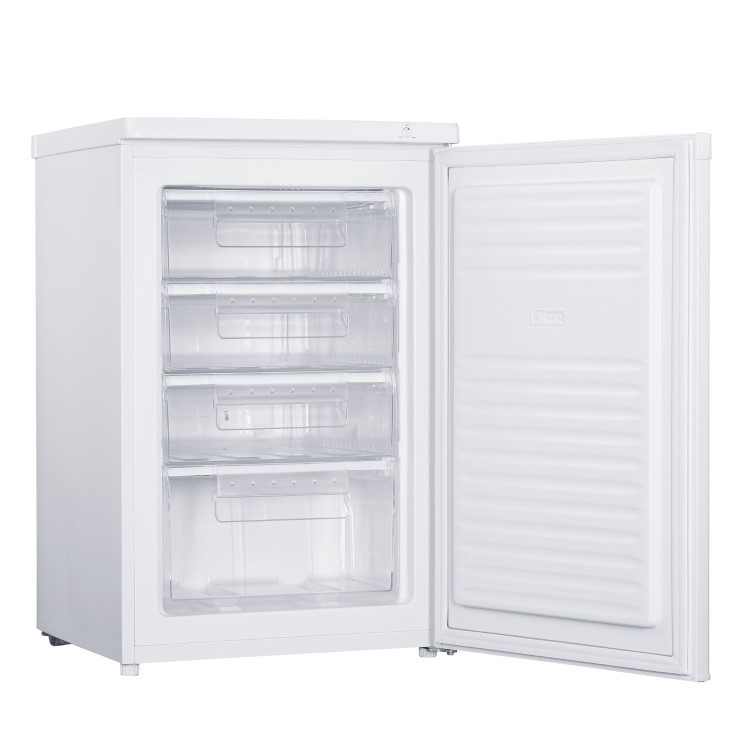 electriQ 91 Litre Freestanding Under Counter Freezer - White