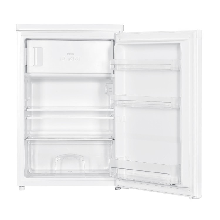 electriQ 109 Litre Freestanding Under Counter Fridge with Ice Box - White