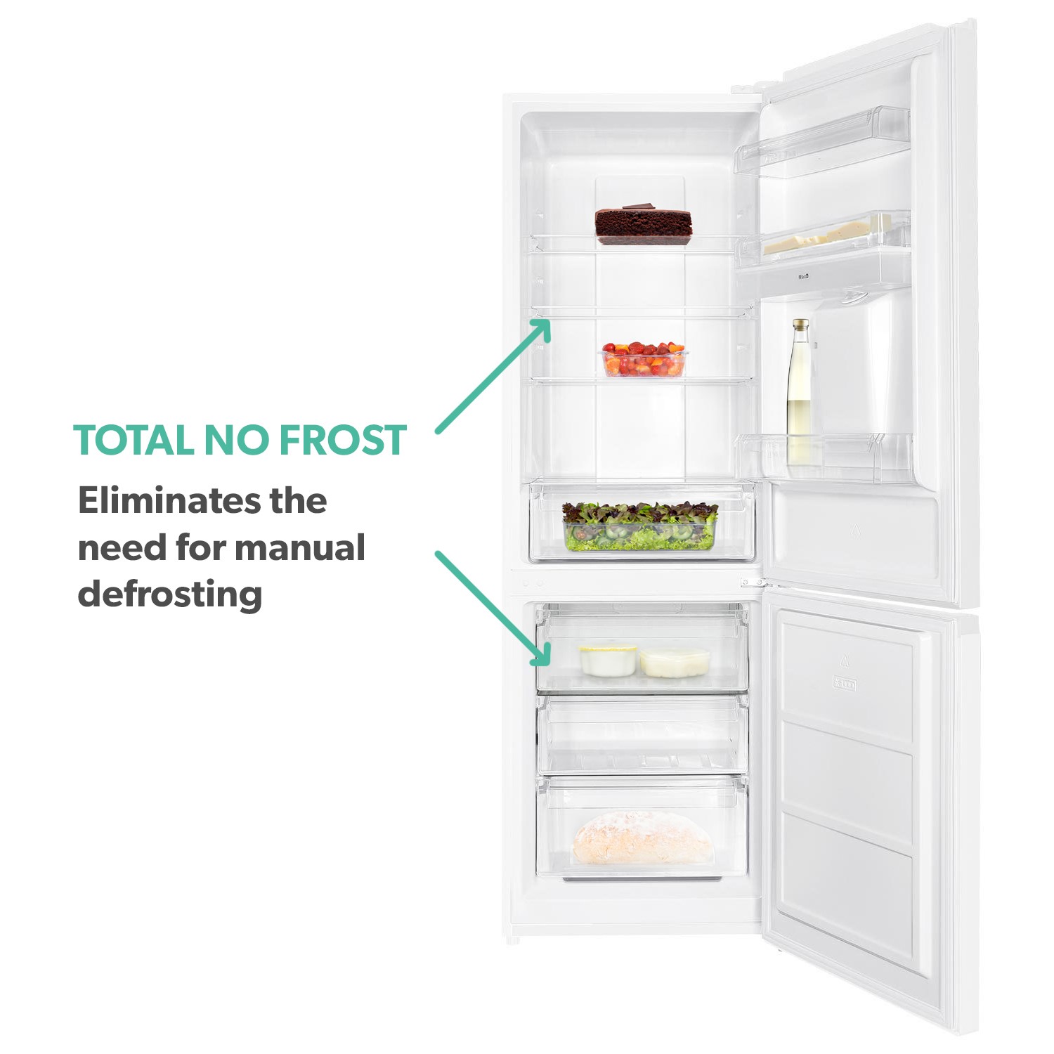Total no frost fridge freezer discount