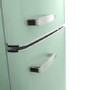 electriQ 244 Litre 60/40 Retro Freestanding Fridge Freezer - Mint Green