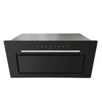 electriqQ 60cm Glass Canopy Cooker Hood - Black