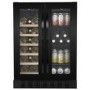 electriQ Dual Zone Wine and Drinks Cooler - Black Glass
