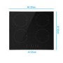 GRADE A1 - electriQ 60cm 4 Zone Induction Touch Control Hob
