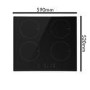 GRADE A1 - electriQ 60cm 4 Zone Induction Touch Control Hob