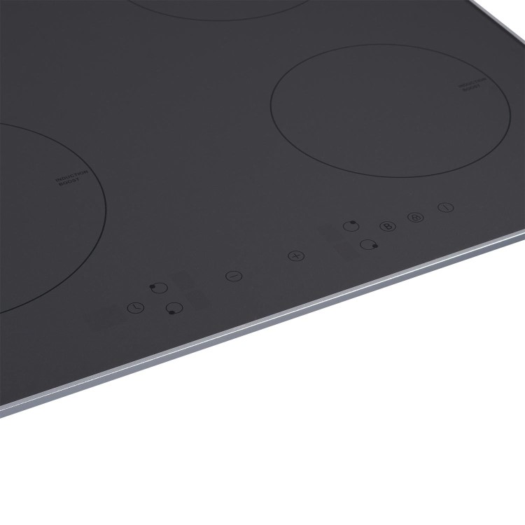 Refurbished electriQ eiQ60INDTPREM 60cm 4 Zone Plug In Induction Hob Grey Painted