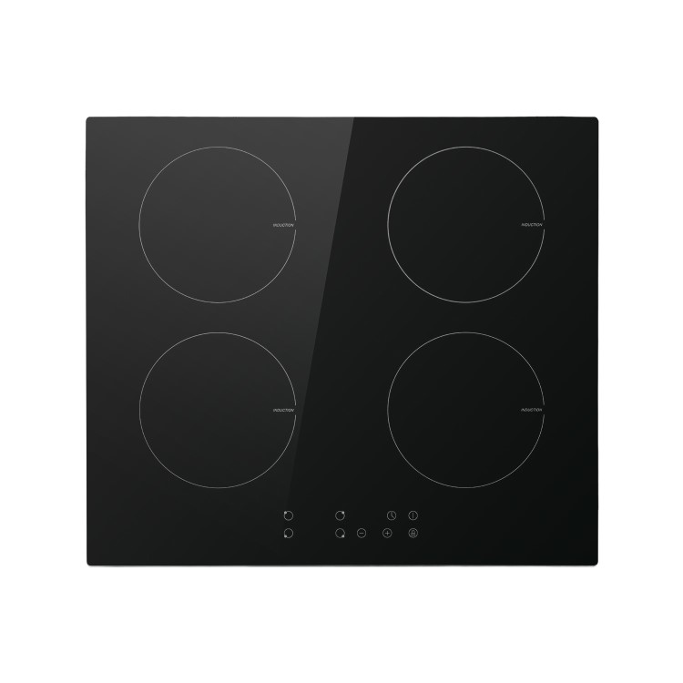 GRADE A1 - electriQ 60cm 4 Zone 13amp Touch Control Induction Hob - Plug in and go !  